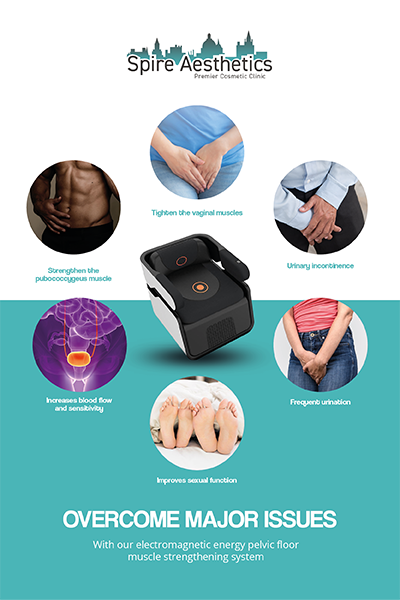 Image of EMS chair to treat Urine leakage Witley from Spire Aesthetics